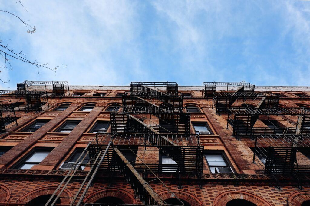 affordable multifamily buildings and sky