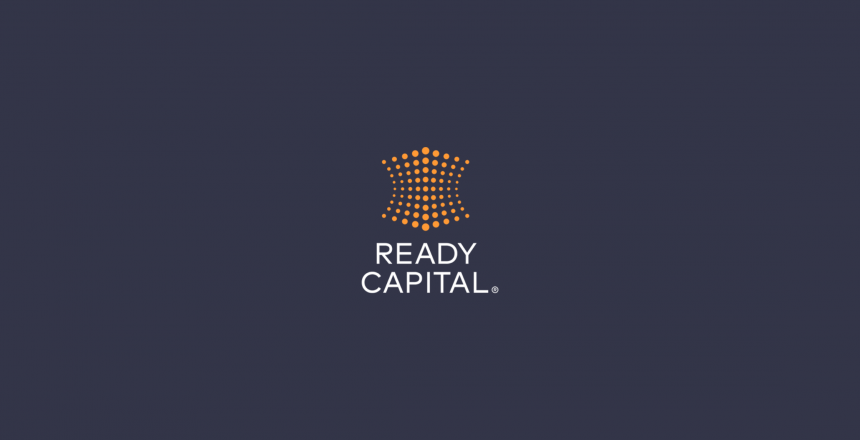 Ready Capital logo with grey background